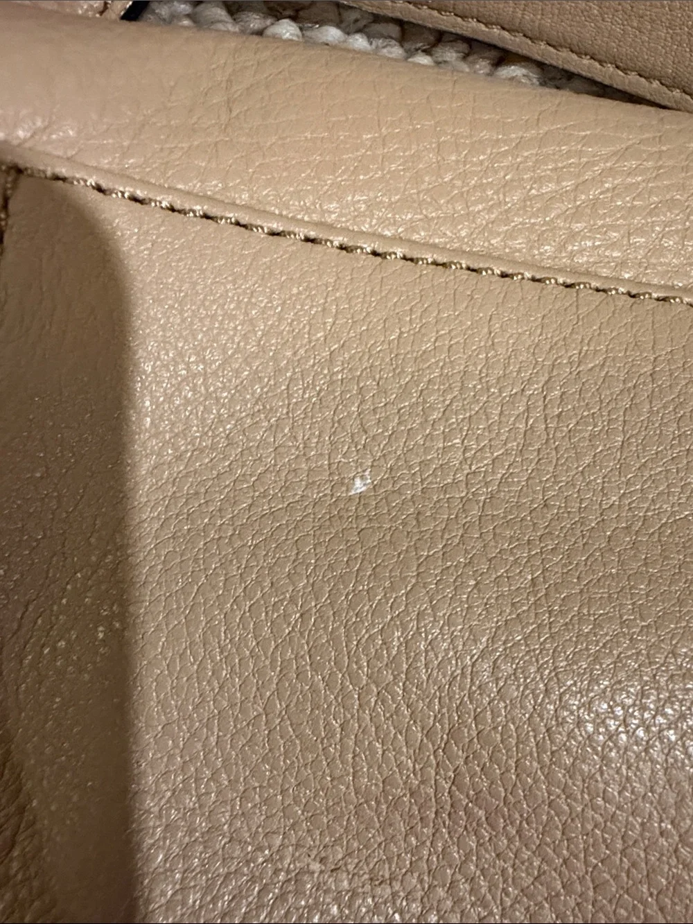 kate spade Beige Pebbled Leather Crossbody Bag